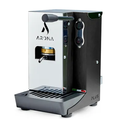 Image de Machine à expresso Aroma Plus+ pour dosettes | Machine à expresso italienne à dosettes pour la maison et le bureau | ESE 44 mm | 380 watts | 15 bars | Noir