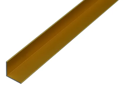 Image de Alberts 473556 Profilé d'angle, aluminium, anodisé or, 1000 x 10 x 10 mm