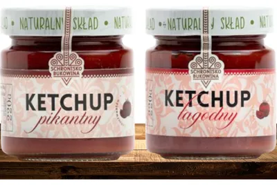 Image de Ketchup doux + Ketchup épicé 220 g - Schronisko Bukowina