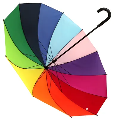 Produktbild von Großer Regenschirm Golfschirm Partnerschirm Portierschirm Regenbogen XXL Resckodd