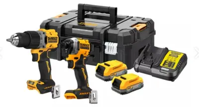 DEWALT Akku-Combo-Set DCK2051E2T 18V mit DCD800, DCF850, 2x 1,7Ah POWERSTACK