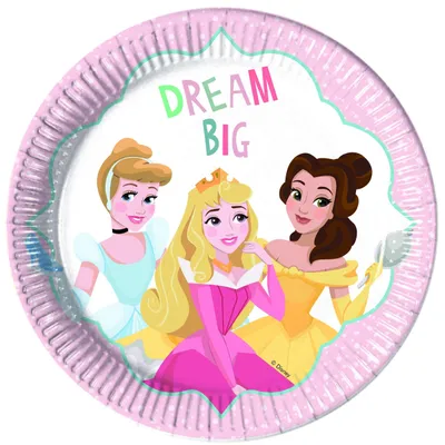 Immagine prodotto di Principesse sognanti 8 piatti di carta 23 cm