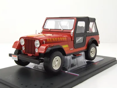 Produktbild von Ixo Models U24RDC003 Jeep Renegade 1983 rot 1:24
