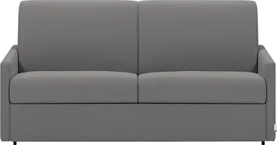 Produktbild von 4-Sitzer-Schlafsofa mit Express-Klappmechanismus aus Stoff – Farbe: Hellgrau – Liegefläche: 160 cm – Matratze 18 cm CALIFE