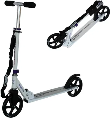 Image de Scooter pliant avec sangle de transport MASTER Cruiser 200 mm WHITE