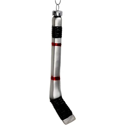 Productafbeelding van Kerstornament, 12,1 cm, glas, hockeystick figuur, zilver/grijs