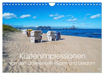 Produktbild von Küstenimpressionen von den Ostseeinseln Rügen und Usedom (Wandkalender 2027 DIN A4 quer), CALVENDO Monatskalender