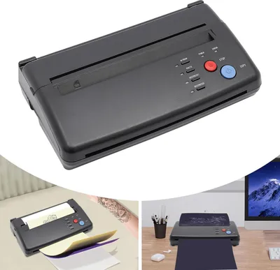 Produktbild von Tattoo-Transfermaschine - Thermokopierer Stencil-Drucker - A4 21 cm - 100–240 V - Für Transferpapier - Einsteigerfreundlich - Schwarz