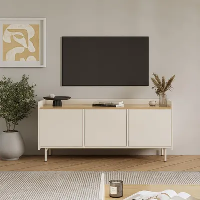 Obrázok produktu pre Spodná doska Vicco Velina krém 140 x 63 cm s 3 dverami, Model 56359