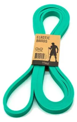 Image de Y&Y VERTICAL ELASTIC BANDS GREEN15KG, vert