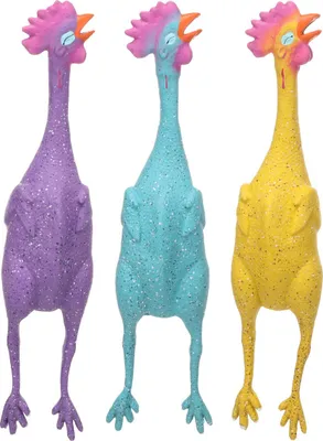 Image de Jouet pour chien Flamingo Freckles Poulet, Taille : L
