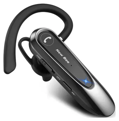 Produktbild von Kabelloses Headset New Bee B45, Dualer HD-Mikrofon, Gesprchszeit 20 Stunden, Aktive Geruschunterdrckung, Kompatibel mit Android und iPhone, Schwarz