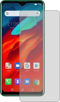 A screen protector is placed over a smartphone screen.