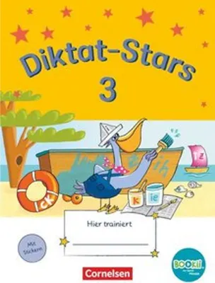 Obrázok produktu pre Diktat-Stars - BOOKii-Ausgabe - 3. Schuljahr. Übungsheft mit Lösungen