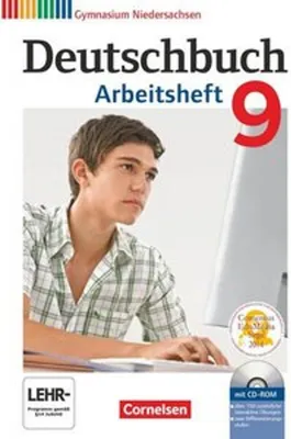 Image de Deutschbuch 9. Schuljahr. Arbeitsheft mit Lösungen und Übungs-CD-ROM. Gymnasium Niedersachsen