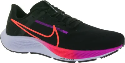 Produktbild von NIKE Air Zoom Pegasus 38 Herren Lauf-Schuhe mit React-Schaumstoff Sneaker CW7356-011 Schwarz/Violett, Größe:40 1/2