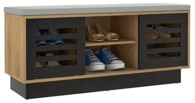 Produktbild von Schuhregal - Schuhbank - Schuhschrank - Schuhaufbewahrung - Aufbewahrungsbank - 6 Fächer