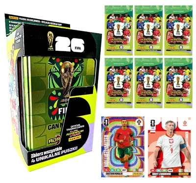 Obrázok produktu pre Large Tin: Fifa World Cup 2026 Panini Adrenalyn Xl Football Cards