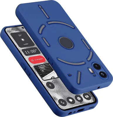 Produktbild von Cadorabo Hülle für Nothing Phone 2 Hülle Silikon Handyhülle Case aus flüssigem Silikon, Kratzfeste und stoßfeste Schutzhülle für Nothing Phone 2