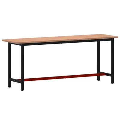 Immagine prodotto di Banco da lavoro 200x55x81,5 cm in legno massiccio di faggio e metallo
