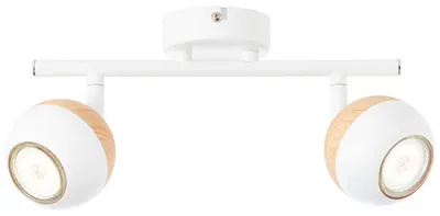 Produktbild von BRILLIANT Spotrohr, 2-flammig Scan weiß IP20 GU10 3 Watt LED-Leuchtmittel inklusive und wechselbar