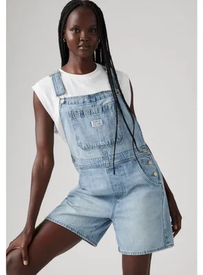 Imagen del producto de Mono de trabajo para mujer Levi's, modelo 001uy-0000, tipo shortall, ideal para el verano y para trabajar