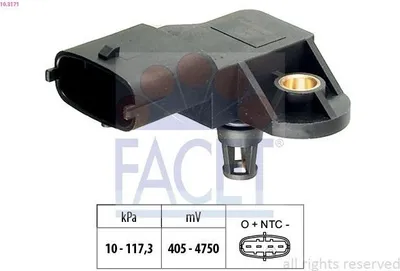 Produktbild von FACET Luftdrucksensor Höhenanpassung 10.3171 vor Abgasturbolader für FORD Fiesta Mk6 Schrägheck (JA8, JR8)