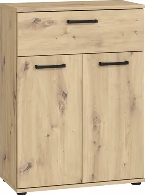 Obrázek produktu pro Komoda NIKO NIKK35 Příborník Skříň 110x82x29 cm Skříň do obývacího pokoje Dub aritsan