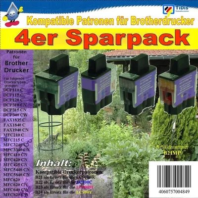 Produktbild von LC900 B|C|M|Y Multipack mit 4 TiDis Ersatzdruckerpatronen