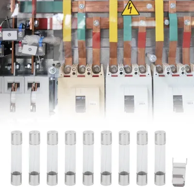 Zdjęcie produktu dla 82szt 6x30mm 250V 0.5A~30A Bezpiecznik szklany rurkowy z uchwytem bezpiecznika Zestaw asortymentowy