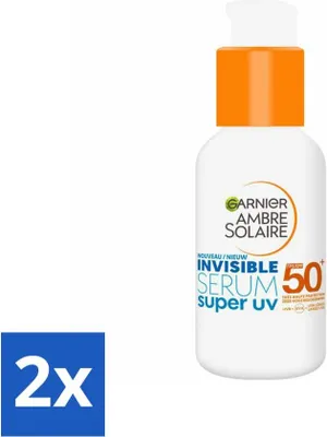 Produktbild von Garnier - Ambre Solaire - Sonnenschutzserum - Super UV - Unsichtbar - LSF 50+ - 30 ml - Vorteilspack - 2 Stücke