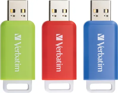 Produktbild von VERBATIM USB-2.0-Stick Databar 3er Pack (16GB, 32GB & 64GB)