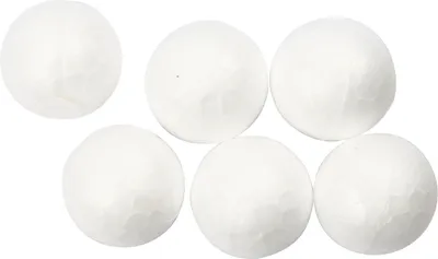 Produktbild von Styropor-Kugeln, D: 1,5 cm, Weiß, Styropor, 200Stck.
