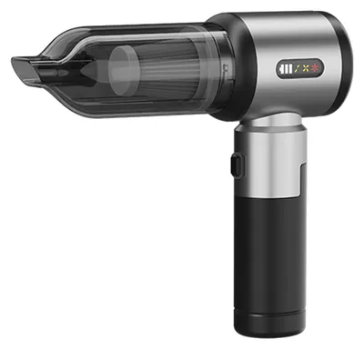 Obrázek produktu pro Autový vysavač, bezdrátový ruční vysavač 4 v 1, sací výkon 16 000 Pa, hustilka pneumatik 150 PSI, dobíjecí baterie 6 000 mAh, LED osvětlení do auta