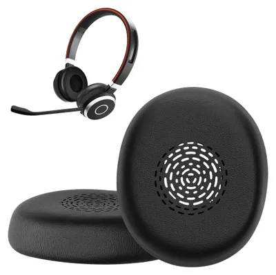 Produktbild von kwmobile 2x Ohr Polster für Jabra Evolve 10 Ohrpolster - Ersatz Ohrpolster - Kopfhörer Ersatzteile - Kopfhörer Ersatzpolster für Over Ear Headphones