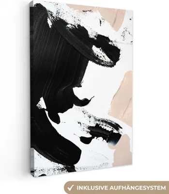 Produktbild von MuchoWow® - Leinwandbilder - Farbe - Design - Abstrakt, Wandbild, Wanddeko Bilder Wohnzimmer, 20x30 cm