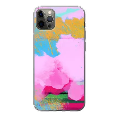 Produktbild von MuchoWow® Handyhülle Schutzhülle Hülle für iPhone 12 Pro Max Farbe - Regenbogen - Abstrakt Silikon Softcase Handy Hülle - Hartschale