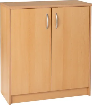 Produktbild von Kommode - Buchedekor - 74 x 86 cm - 2 Türen - 2 Einlegeböden