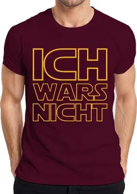 Zdjęcie produktu dla To nie ja Sci Fi Geek Nerd Humour Pomysł na prezent Parodia Śmieszna koszulka męska, bordowy, L