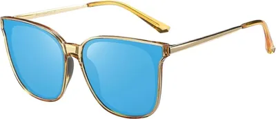 Produktbild von DUCO Vintage Polarisierte Übergroße Sonnenbrille Damen UV400 Schutz