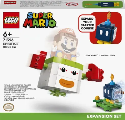 Zdjęcie produktu dla LEGO Super Mario Zestaw rozszerzający Samochód klauna Bowsera Jr., Zestaw do budowania, 6 lat(a), Plastik, 0 szt., 100 g