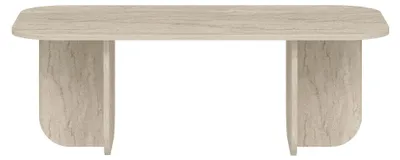Obrázek produktu pro Konferenční stolek „Becaj“ ze dřeva – 120 x 60 x 41 cm – travertin