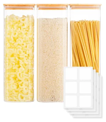 Produktbild von Glasaufbewahrungsgläser mit luftdichtem Deckel 3er-Pack