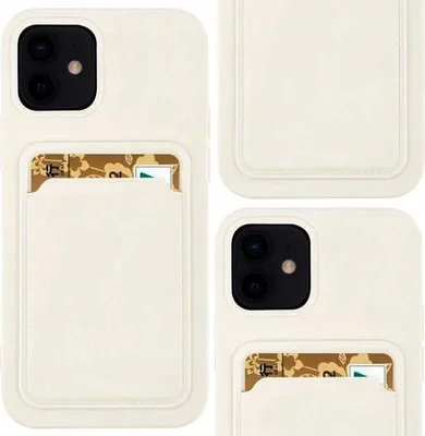Image de Etui à cartes en silicone avec pochette pour Xiaomi Redmi 10X 4G / Xiaomi Redmi Note 9 Blanc