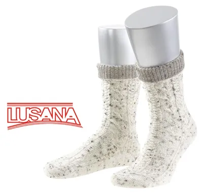 Lusana Trachtenocke 2-farbig in beige