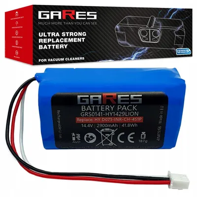 Obrázok produktu pre Gares Náhradná batéria pre Hykker D071-INR-CH-4S1P 0110 | 14,4V 2,9 Ah Li-Ion | Vysokovýkonná batéria pre robotický vysávač | Kompatibilná s Hykker D071-INR-CH-4S1P 0110 | Prémiová kvalita