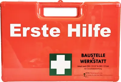 Produktbild von Erste-Hilfe Koffer "Baustelle + Werkstatt" nach DIN 13157 + Zusatzausstattung