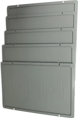 Produktbild von 5 Stück Deckel für Gemüsekiste, Eurofleischerkiste, Stapelbox E1 E2 E3 grau (5xDeckel grau)