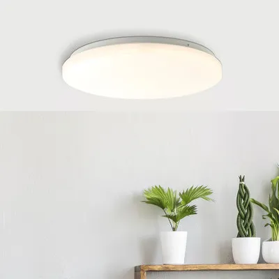 Obrázok produktu pre LED stropné svietidlo kov/plast 24W 2400 lm 3000 K teplá biela HxØ 55x350 mm Farica Starry white s hviezdnou oblohou