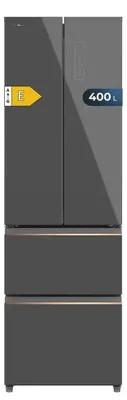 Produktbild von Cecotec Bolero CoolMarket Combi F2D 400 Grey, Freistehend, French door, Grau, 4 Tür(en), Berührung, Nebeneinander